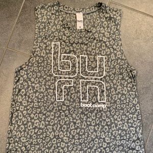 Burn Bootcamp leopard muscle tank
